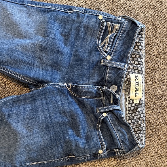 Ariat Women's High Rise Dark Blue Jeans - Picture 4 of 6